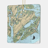 セントヘレナアイランドサウスカロライナ セラミックオーナメント (左)