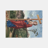 セントヘレナバイシマダコネリアーノ フリースブランケット (正面(横))