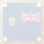 セントヘレナ国旗 ガラスコースター (裏面)