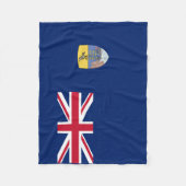 セントヘレナ国旗 フリースブランケット (正面)