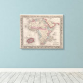セントヘレナ島を持つアフリカの地図 キャンバスプリント (インサイチュ (ウッドフロア))