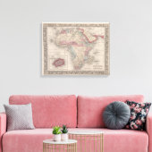 セントヘレナ島を持つアフリカの地図 キャンバスプリント (インサイチュ (リビング))