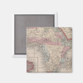 セントヘレナ島を持つアフリカの地図 マグネット (正面/裏面)