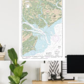 セントヘレナ航海のサウンド図11517 ポスター (ホームオフィス)