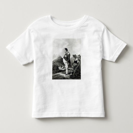 セントヘレナ1820年の島のナポレオン トドラーTシャツ (正面)