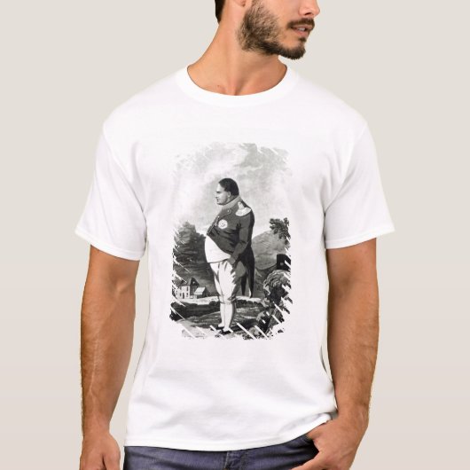 セントヘレナ1820年の島のナポレオン Tシャツ (正面)