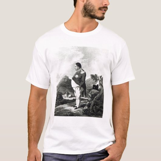 セントヘレナ1820年の島のナポレオン Tシャツ (正面)