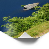 セントヘレンズ山コールドウォーター湖の風景 ポスター (コーナー)
