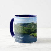 セントヘレンズ山コールドウォーター湖の風景 マグカップ (正面左)