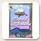 セントヘレンズ山 ワシントン州 旅行ポスター コースター (正面)