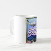セントヘレンズ山 ワシントン州 旅行ポスター コーヒーマグカップ (正面左)