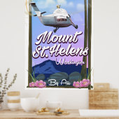 セントヘレンズ山 ワシントン州 旅行ポスター ポスター (キッチン)