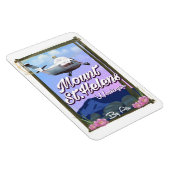 セントヘレンズ山 ワシントン州 旅行ポスター マグネット (右側)