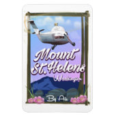 セントヘレンズ山 ワシントン州 旅行ポスター マグネット (縦)