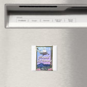 セントヘレンズ山 ワシントン州 旅行ポスター マグネット (インサイチュ (食洗機))