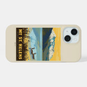 セントヘレンズ山 | ワシントン州 iPhone 15ケース (裏面横)