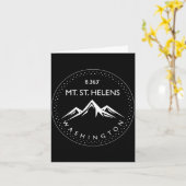 セントヘレンズ山 ワシントン 登山 ハイキング カード (黄色い花)