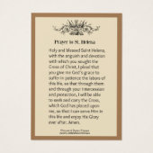 セントヘレンヘレナ宗教的カトリック祈りの言葉 (裏面)