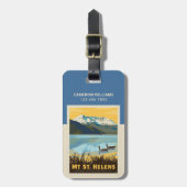 セントヘレン山 | ワシントン ラゲッジタグ (正面縦)