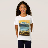 セントヘレン山 | ワシントン Tシャツ (正面フル)