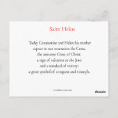 セントヘレン祈りの言葉カード ポストカード (裏面)