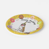 セントベおもしろいルナード·ドーナツ誕生パーティー ペーパープレート (アングル)