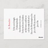 セントベネディクト祈りの言葉カード ポストカード (裏面)