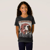 セントベルナルジラサンおもしろいベルナール愛犬家ス Tシャツ (正面フル)