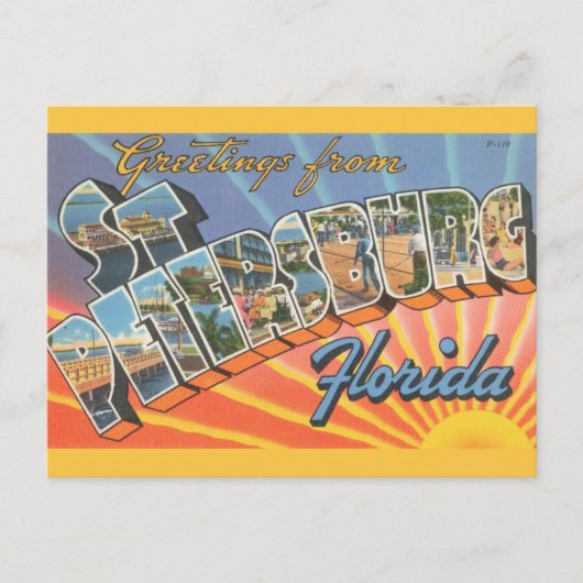 セントペテルブルクの挨拶 ポストカード (正面)