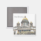 セントペテルブルグロシアシティビューランドスケープマグネット マグネット (正面/裏面)