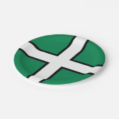 セントペトロック州旗/デボン州旗紙プレート ペーパープレート (アングル)