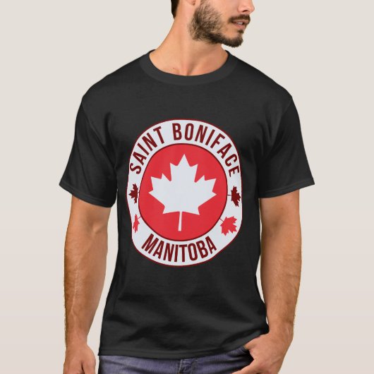 セントボニファス、カナダシティTシャツ | 旅行&ホーム Tシャツ (正面)