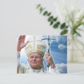 セントポープジョンポールII祈りの言葉祈りの言葉カード ポストカード (スタンド正面)