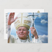 セントポープジョンポールII祈りの言葉祈りの言葉カード ポストカード (正面/裏面)