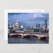 セントポーラスとロンドンのシティポストカード ポストカード (正面/裏面)