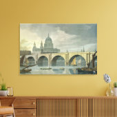 セントポーラス大聖堂の南西ビュー キャンバスプリント (インサイチュ (リビング))