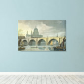 セントポーラス大聖堂の南西ビュー キャンバスプリント (インサイチュ (ウッドフロア))