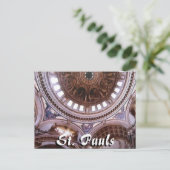 セントポーラス大聖堂インテリアロンドンポストカード ポストカード (スタンド正面)