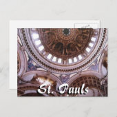 セントポーラス大聖堂インテリアロンドンポストカード ポストカード (正面/裏面)
