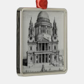 セントポールのカテドラルの西の見通し メタルオーナメント (右)