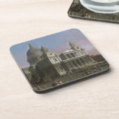 セントポールのカテドラル1754年(キャンバスの油) コースター (左側)