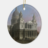 セントポールのカテドラル1754年(キャンバスの油) セラミックオーナメント (左)