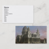 セントポールのカテドラル1754年(キャンバスの油) 名刺 (正面/裏面)