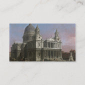 セントポールのカテドラル1754年(キャンバスの油) 名刺 (裏面)