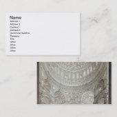 セントポールのカテドラル1817年のインテリア 名刺 (正面/裏面)