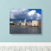 セントポールのカテドラル キャンバスプリント (インサイチュ (ウッドフロア))