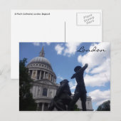 セントポールの像 ポストカード (正面/裏面)