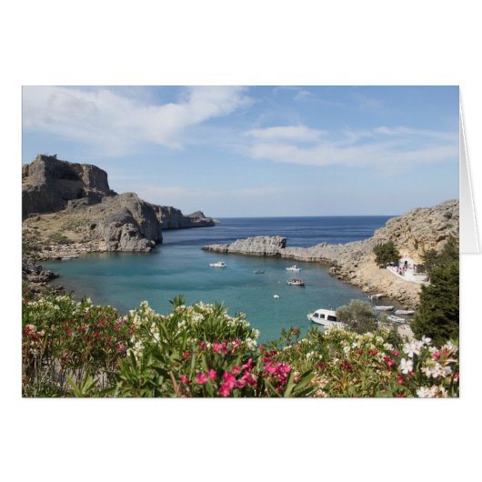 セントポールの湾、Lindos (正面横)