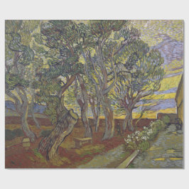 セントポールの病院フィンセント・ファン・ゴッホの庭 ラッピングペーパー