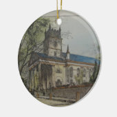 セントポールの米国聖公会、チャールストン、SC セラミックオーナメント (左)